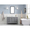 Water Creation Queen 48" Single Sink Quartz Carrara Vanity In Cashmere Gray with Matching Mirror QU48QZ01CG-Q21000000