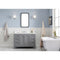 Water Creation Queen 48" Single Sink Quartz Carrara Vanity In Cashmere Gray with F2-0013-01-FX Lavatory Faucet QU48QZ01CG-000FX1301