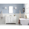 Water Creation Queen 48" Single Sink Quartz Carrara Vanity In Pure White with F2-0013-05-FX Lavatory Faucet QU48QZ05PW-000FX1305