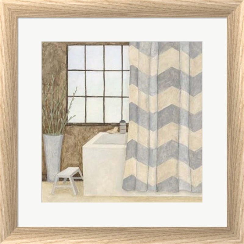 Megan Meagher Patterned Bath II White Washed Rounded Oatmeal Faux Wood R726007-AEAEAGJEMY