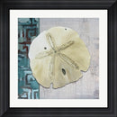 Megan Duncanson Sand Dollar 1 - Side Border And Turquoise Crackle Back Contemporary Stepped Solid Black with Satin Finish R808564-AEAEAGME8E