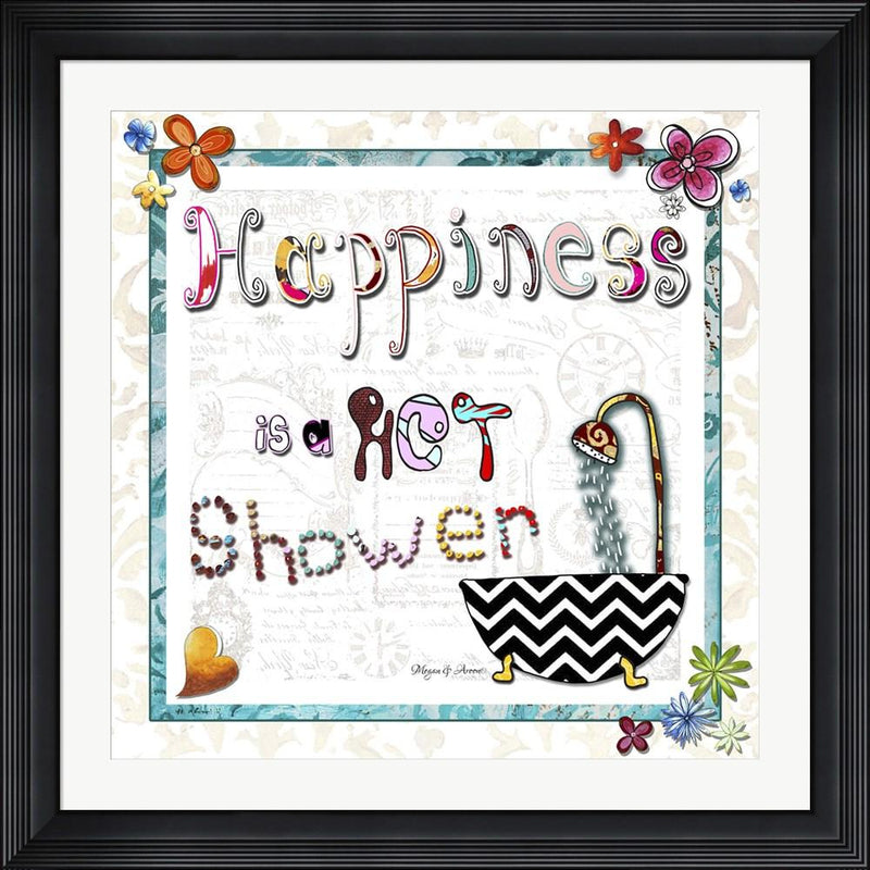 Megan Duncanson Happiness Is A Hot Shower Contemporary Stepped Solid Black with Satin Finish R808617-AEAEAGME8E