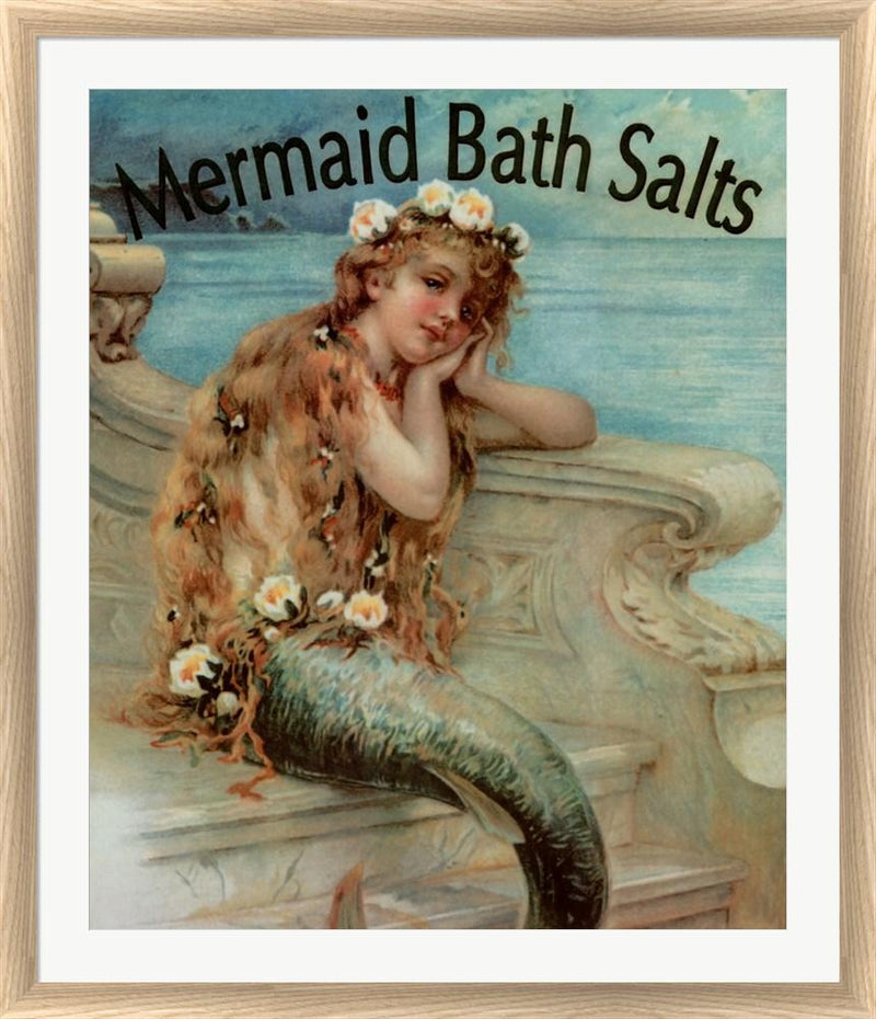Vintage Apple Collection Mermaid Bathsalts White Washed Rounded Oatmeal Faux Wood R820733-AEAEAGJEMY
