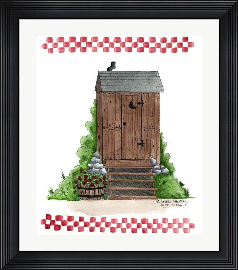 Debbie McMaster Wooden Outhouse Contemporary Stepped Solid Black with Satin Finish R851360-AEAEAGME8E