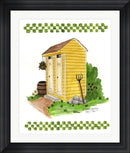 Debbie McMaster Yellow Double Outhouse Contemporary Stepped Solid Black with Satin Finish R851362-AEAEAGME8E