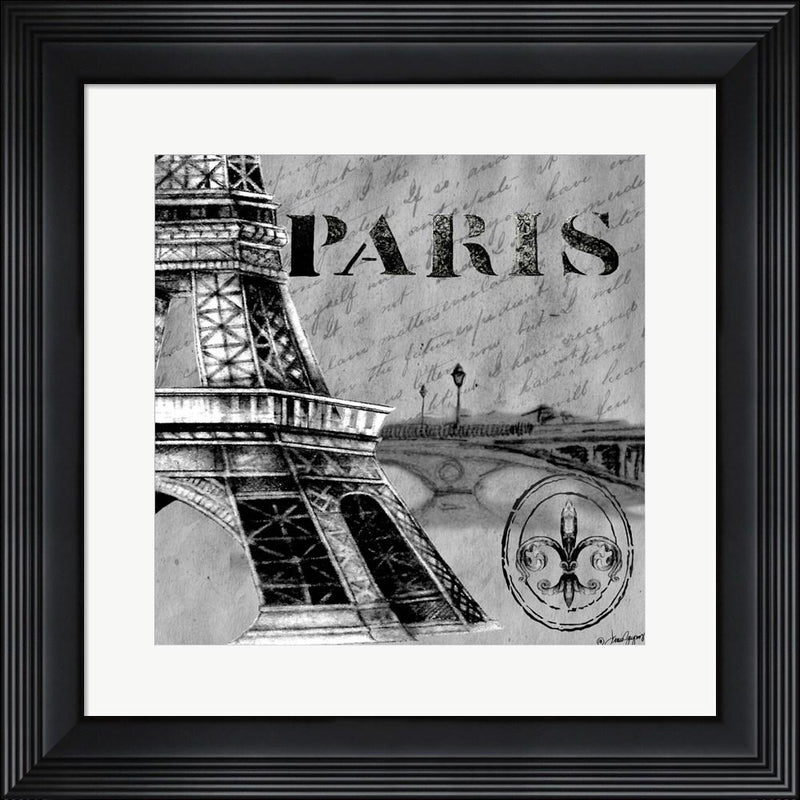 Janice Gaynor Parisian Wall Black III Contemporary Stepped Solid Black with Satin Finish R871330-AEAEAGME8E