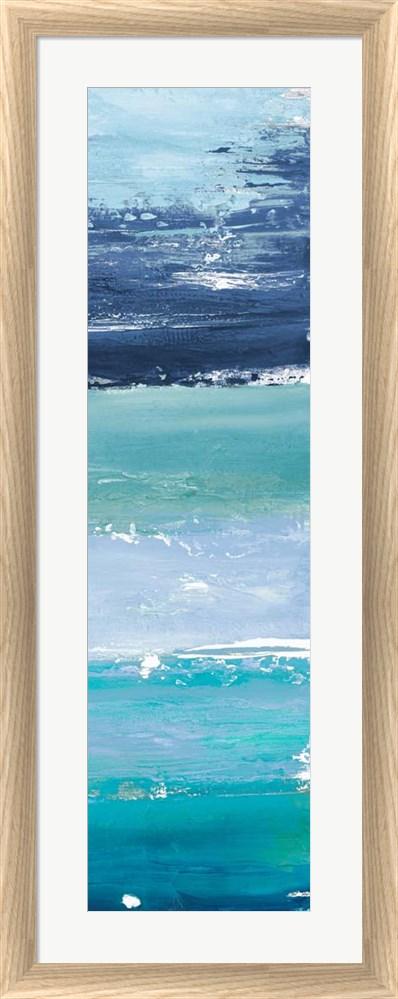 Patricia Pinto Blue Palette Panel II White Washed Rounded Oatmeal Faux Wood R871689-AEAEAGJEMY
