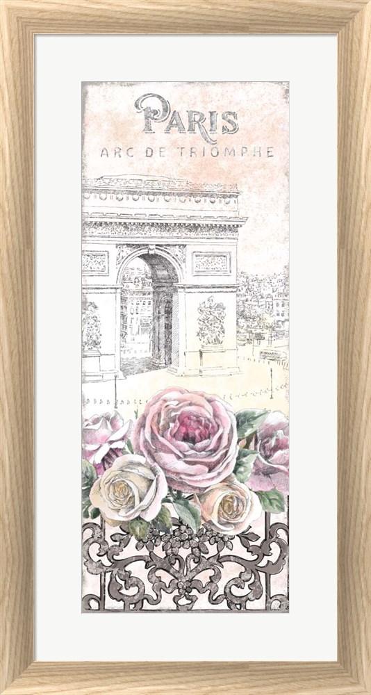 Beth Grove Paris Roses Panel VII White Washed Rounded Oatmeal Faux Wood R873710-AEAEAGJEMY