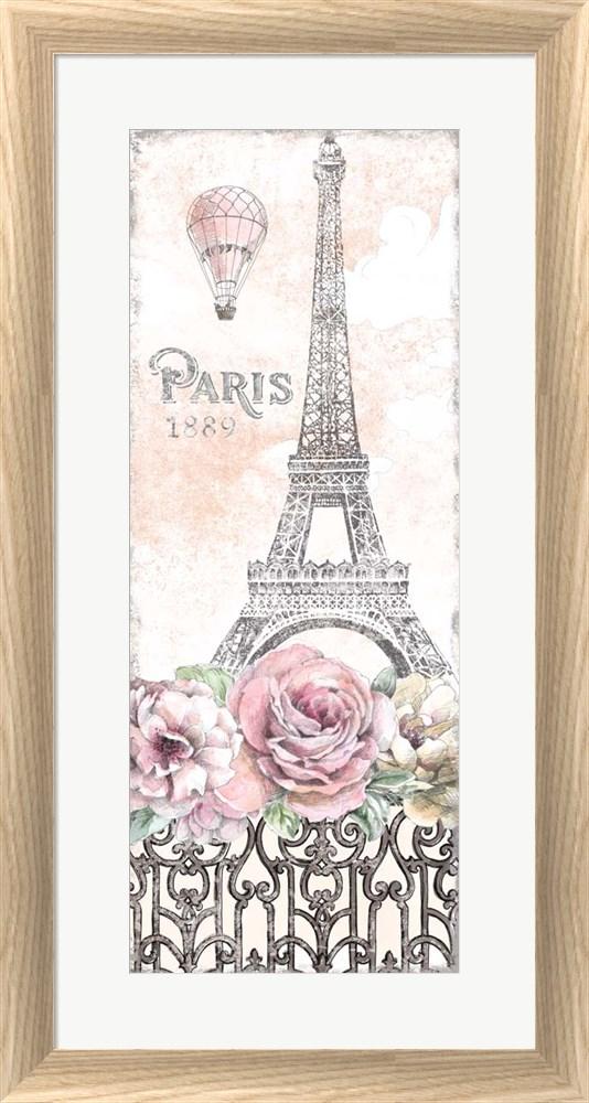 Beth Grove Paris Roses Panel VIII White Washed Rounded Oatmeal Faux Wood R873711-AEAEAGJEMY
