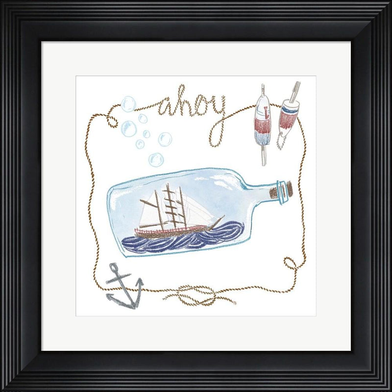 Sara Zieve Miller Ship in a Bottle Ahoy Contemporary Stepped Solid Black with Satin Finish R881396-AEAEAGME8E