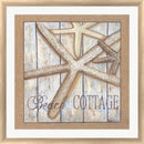Sheila Elsea Beach Cottage I White Washed Rounded Oatmeal Faux Wood R883361-AEAEAGJEMY