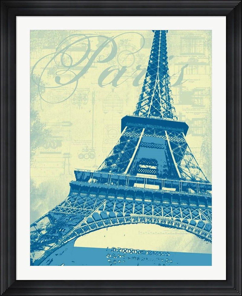 P.S. Art Studios Paris Eiffel Tower Contemporary Stepped Solid Black with Satin Finish R893477-AEAEAGME8E