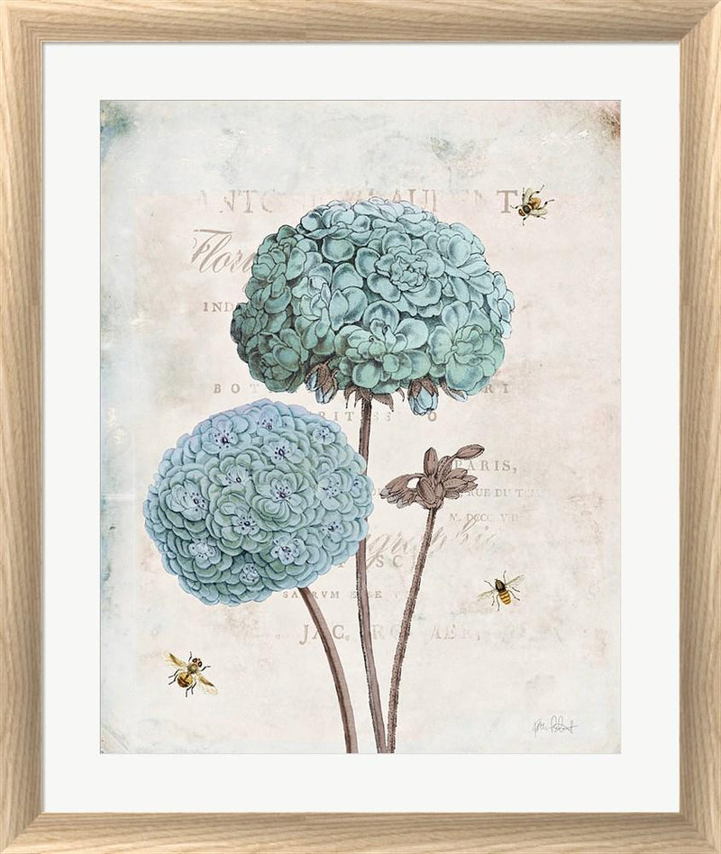 Katie Pertiet Geranium Study II White Washed Rounded Oatmeal Faux Wood R898986-AEAEAGJEMY