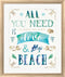 Jess Aiken Love and the Beach I White Washed Rounded Oatmeal Faux Wood R899003-AEAEAGJEMY