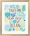 Michael Mullan Under Sea Treasures IV Sea Glass White Washed Rounded Oatmeal Faux Wood R899205-AEAEAGJEMY