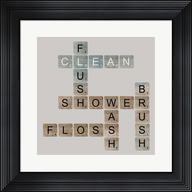 Longfellow Designs Bathroom Letters Contemporary Stepped Solid Black with Satin Finish R905077-AEAEAGME8E