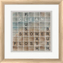 Longfellow Designs Bathroom Letters II White Washed Rounded Oatmeal Faux Wood R905078-AEAEAGJEMY