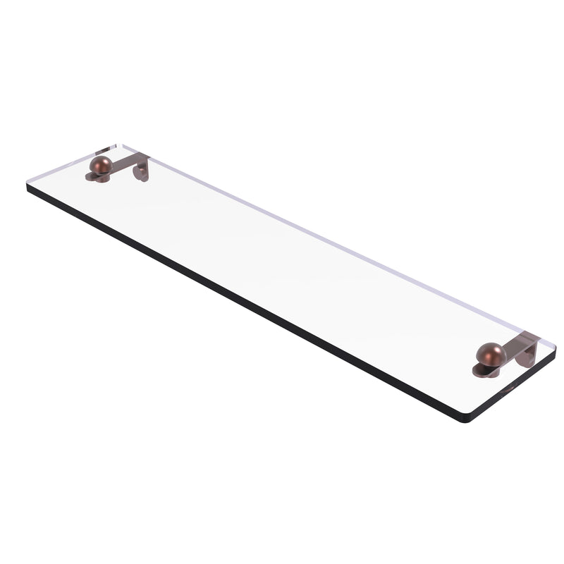 Allied Brass 22 Inch Glass Vanity Shelf with Beveled Edges RC-1-22-CA