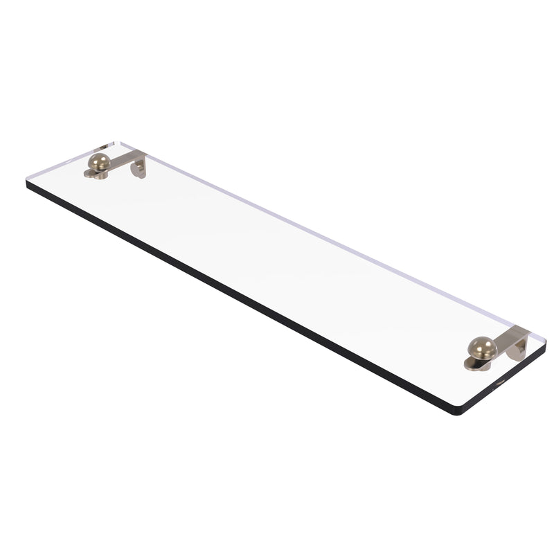 Allied Brass 22 Inch Glass Vanity Shelf with Beveled Edges RC-1-22-PEW