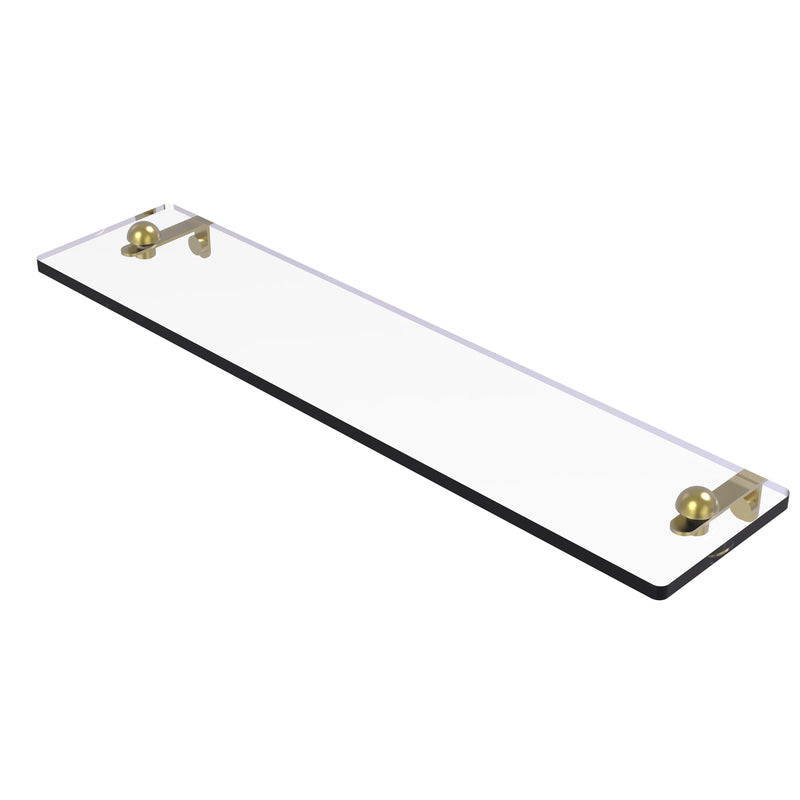 Allied Brass 22 Inch Glass Vanity Shelf with Beveled Edges RC-1-22-SBR