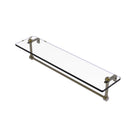 Allied Brass 22 Inch Glass Vanity Shelf with Integrated Towel Bar RC-1-22TB-ABR