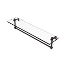 Allied Brass 22 Inch Glass Vanity Shelf with Integrated Towel Bar RC-1-22TB-ABZ