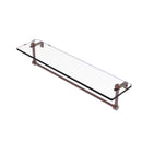 Allied Brass 22 Inch Glass Vanity Shelf with Integrated Towel Bar RC-1-22TB-CA