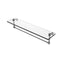 Allied Brass 22 Inch Glass Vanity Shelf with Integrated Towel Bar RC-1-22TB-GYM