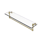 Allied Brass 22 Inch Glass Vanity Shelf with Integrated Towel Bar RC-1-22TB-SBR