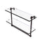 Allied Brass 16 Inch Two Tiered Glass Shelf with Integrated Towel Bar RC-2-16TB-ABZ
