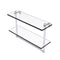 Allied Brass 16 Inch Two Tiered Glass Shelf with Integrated Towel Bar RC-2-16TB-SCH