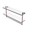 Allied Brass 22 Inch Two Tiered Glass Shelf with Integrated Towel Bar RC-2-22TB-CA