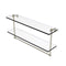 Allied Brass 22 Inch Two Tiered Glass Shelf with Integrated Towel Bar RC-2-22TB-PNI