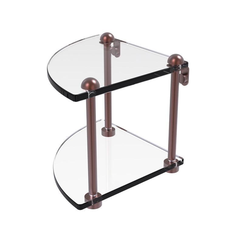 Allied Brass Two Tier Corner Glass Shelf RC-3-CA