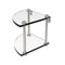 Allied Brass Two Tier Corner Glass Shelf RC-3-SN