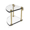 Allied Brass Two Tier Corner Glass Shelf RC-3-UNL