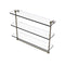Allied Brass 16 Inch Triple Tiered Glass Shelf with Integrated Towel Bar RC-5-16TB-ABR