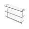 Allied Brass 16 Inch Triple Tiered Glass Shelf with Integrated Towel Bar RC-5-16TB-PNI