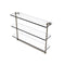 Allied Brass 22 Inch Triple Tiered Glass Shelf with Integrated Towel Bar RC-5-22TB-ABR