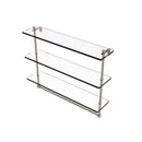 Allied Brass 22 Inch Triple Tiered Glass Shelf with Integrated Towel Bar RC-5-22TB-PEW