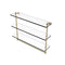 Allied Brass 22 Inch Triple Tiered Glass Shelf with Integrated Towel Bar RC-5-22TB-SBR