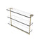 Allied Brass 22 Inch Triple Tiered Glass Shelf with Integrated Towel Bar RC-5-22TB-UNL