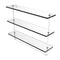 Allied Brass 22 Inch Triple Tiered Glass Shelf with Integrated Towel Bar RC-5-22TB-WHM