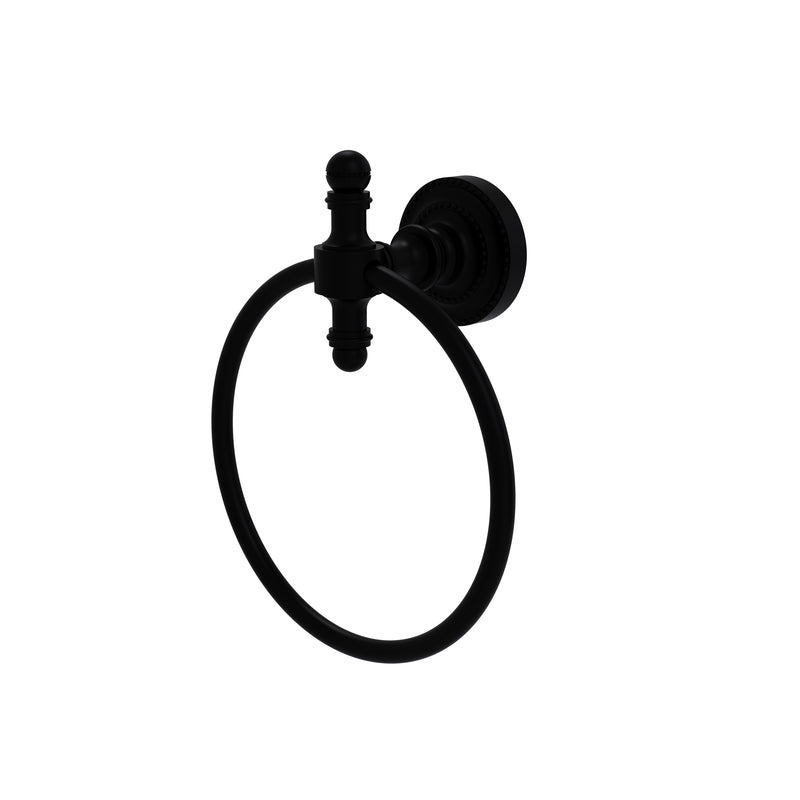 Allied Brass Retro Dot Collection Towel Ring RD-16-BKM