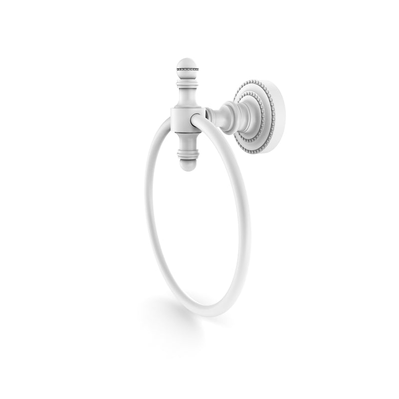 Allied Brass Retro Dot Collection Towel Ring RD-16-WHM
