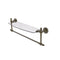 Allied Brass Retro Dot Collection 18 Inch Glass Vanity Shelf with Integrated Towel Bar RD-33TB-18-ABR