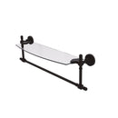 Allied Brass Retro Dot Collection 18 Inch Glass Vanity Shelf with Integrated Towel Bar RD-33TB-18-ORB