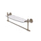 Allied Brass Retro Dot Collection 18 Inch Glass Vanity Shelf with Integrated Towel Bar RD-33TB-18-PEW