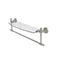 Allied Brass Retro Dot Collection 18 Inch Glass Vanity Shelf with Integrated Towel Bar RD-33TB-18-SN