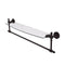 Allied Brass Retro Dot Collection 24 Inch Glass Vanity Shelf with Integrated Towel Bar RD-33TB-24-ABZ